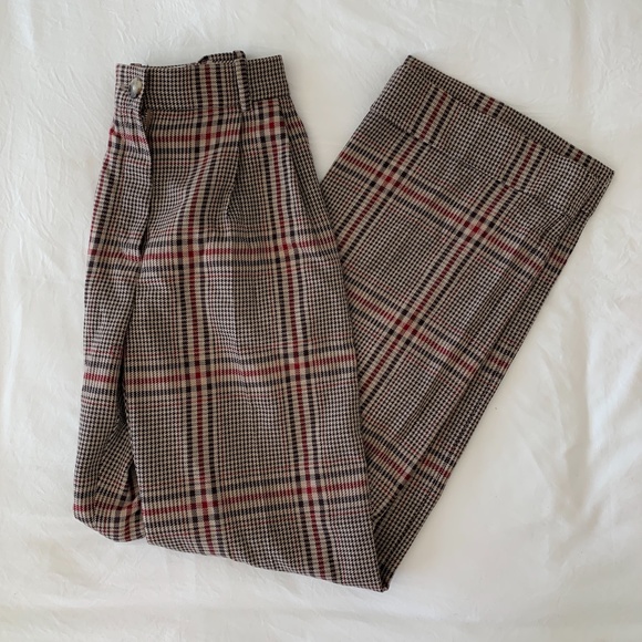 Aritzia Wilfred Davita Check Pant Wool Houndstooth - Picture 2 of 3